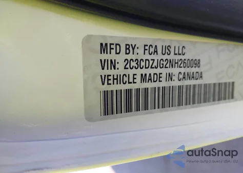 2022 Dodge Challenger Gt из США, поврежденный, VIN 2C3CDZJG2NH260098